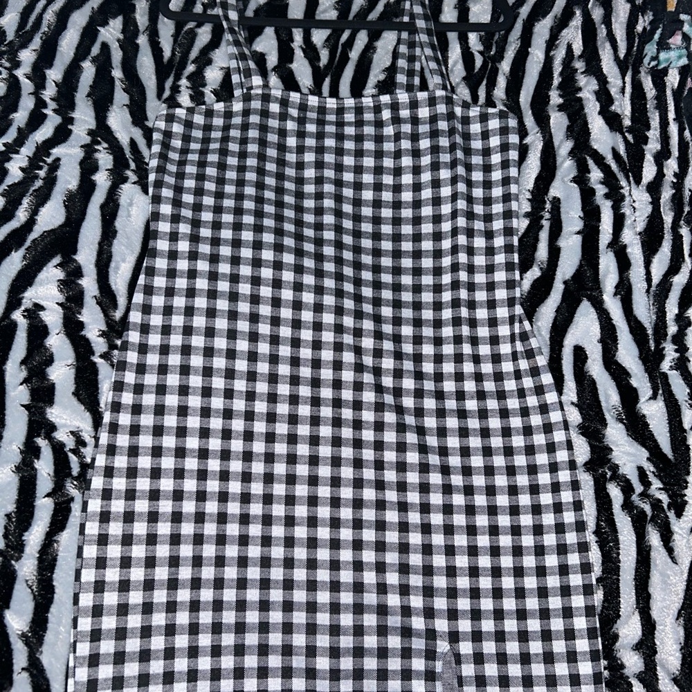 Black and White Checkered Dress